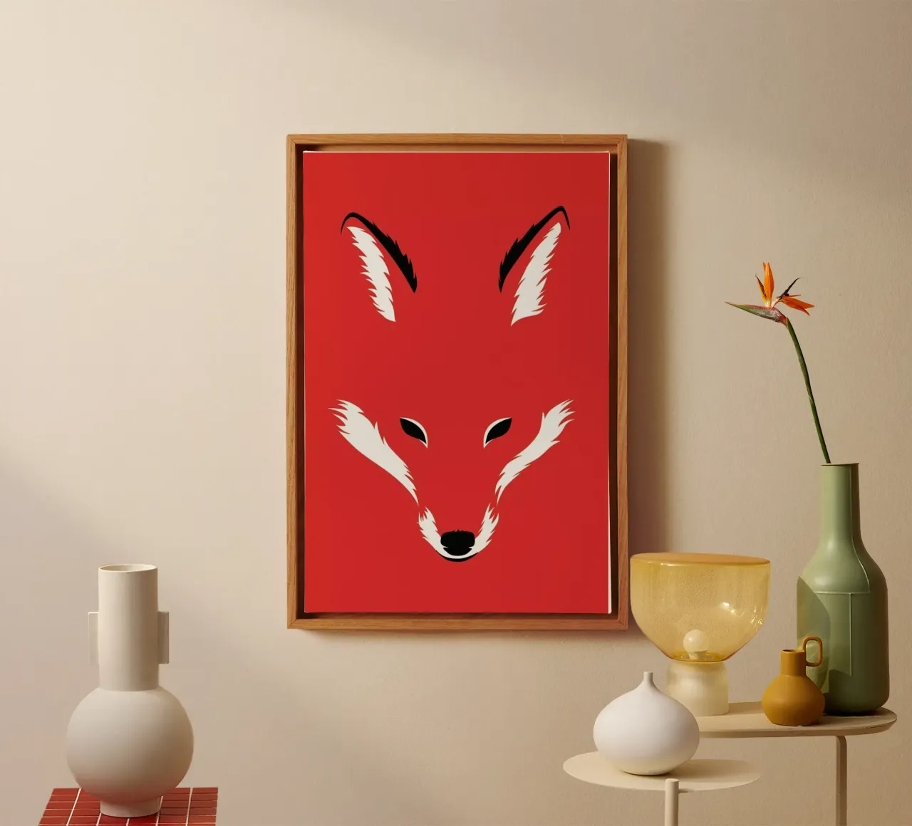 Foxy Shape tela con Cornice a cassetta da Róbert Farkas