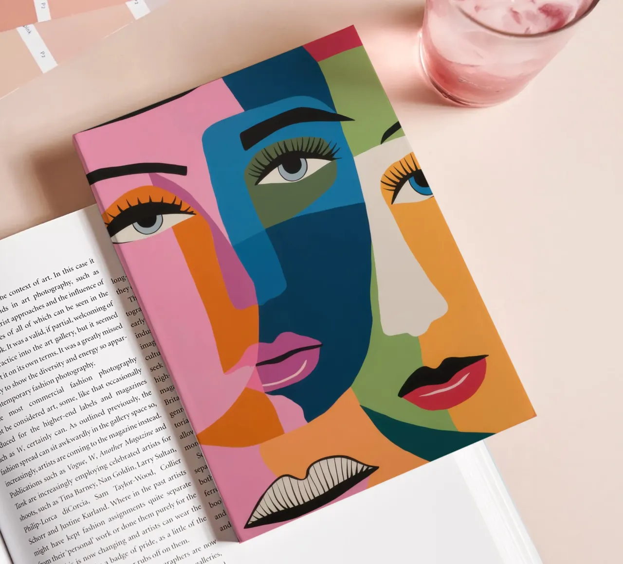 Cubist Face Fusion notebook by Snow Mist
