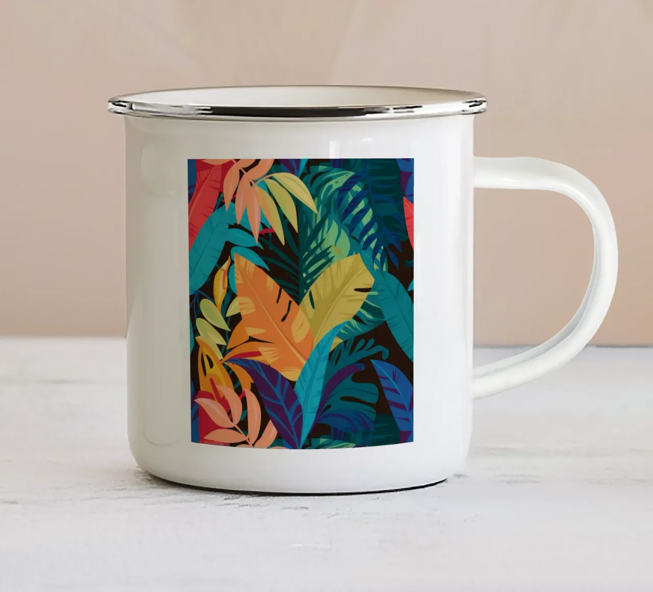 Calore tropicale Haze tazza in smalto da Nova Glaze