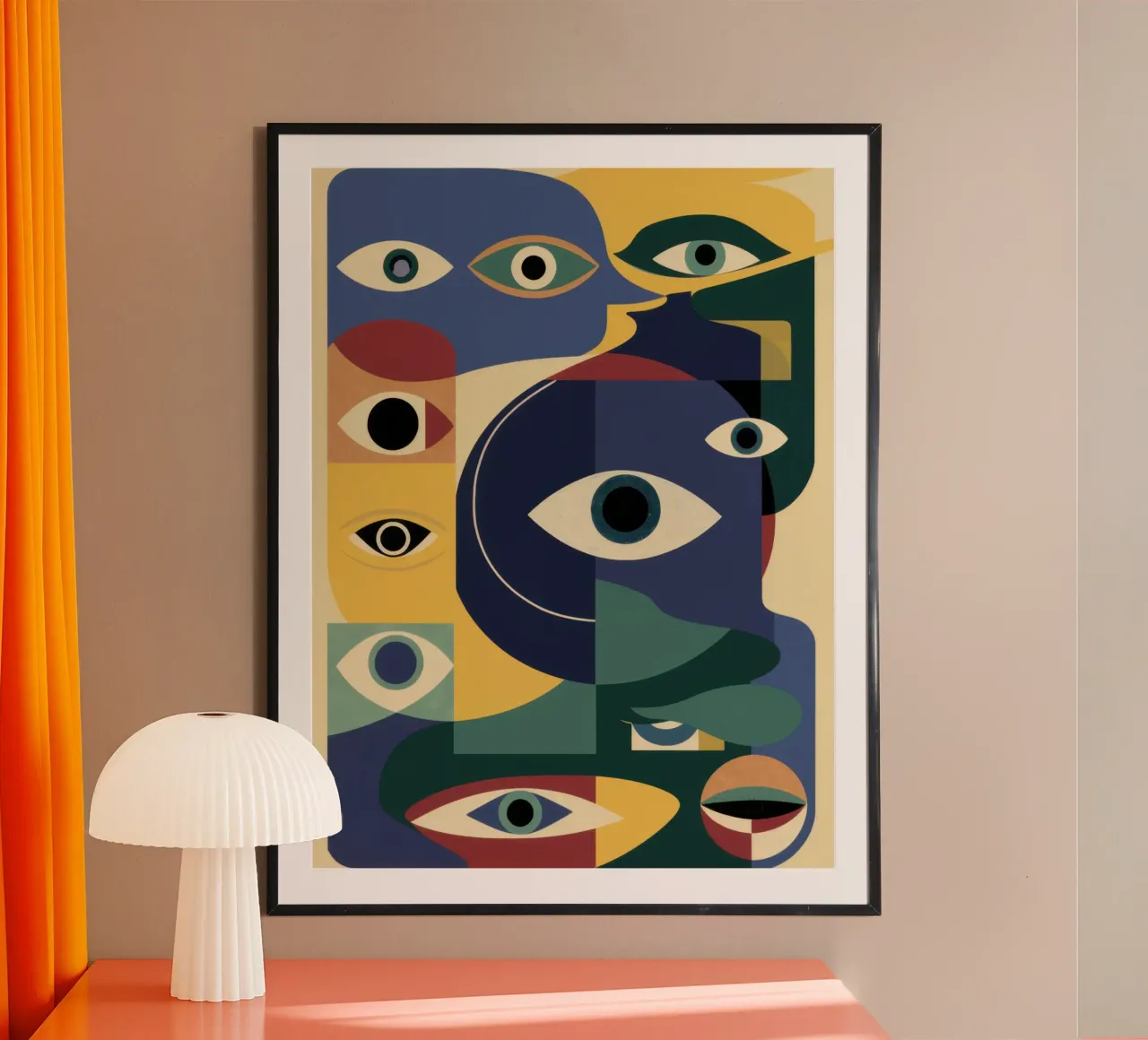 Sguardo dell'Oracolo poster con telaio in alluminio da Scaller Stars