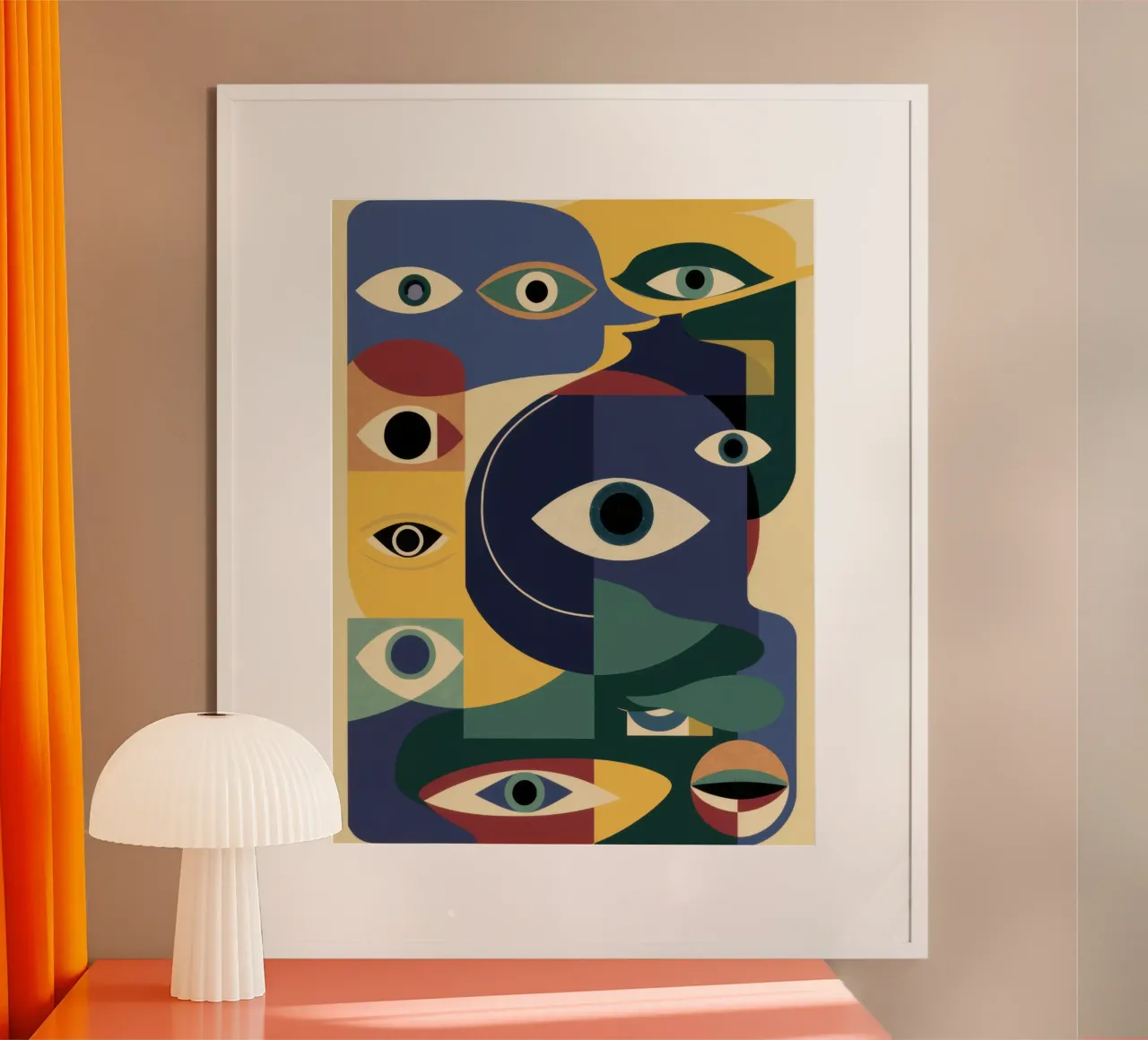 Sguardo dell'Oracolo poster con telaio in alluminio da Scaller Stars