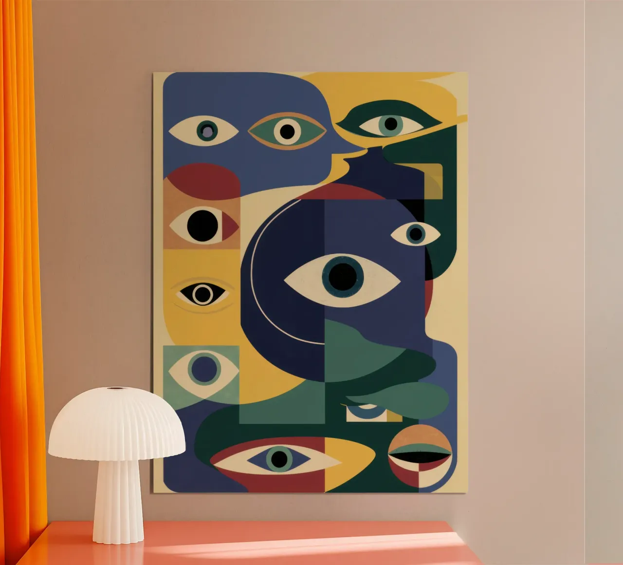 Sguardo dell'Oracolo poster con telaio in alluminio da Scaller Stars