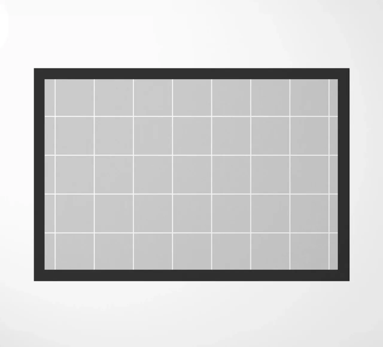 Minimal Basic Classic Big Grid | Bianco su grigio chiaro zerbino da Beauty in Simplicity