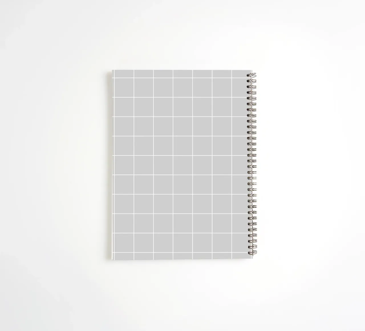 Minimal Basic Classic Big Grid | Weiß auf Hellgrau Ringbuch von Beauty in Simplicity