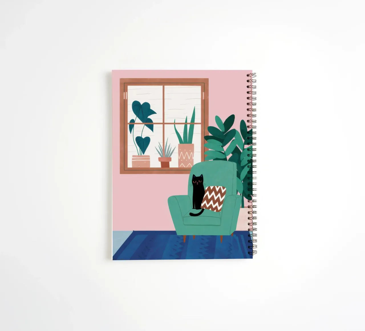 Window Reading Nook spiral notebook by Snow Mist