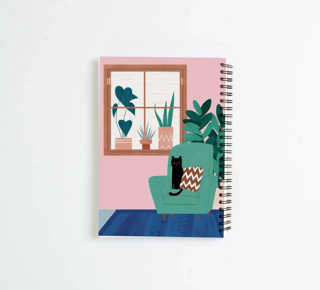 Window Reading Nook spiral notebook by Snow Mist