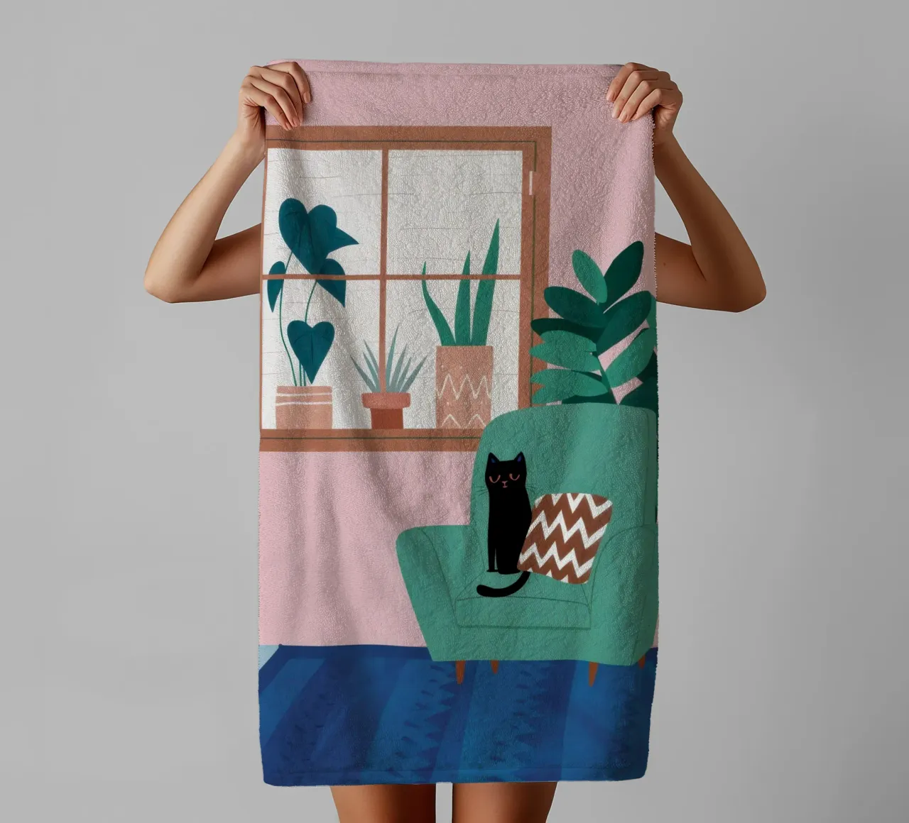 Window Reading Nook towel by Snow Mist