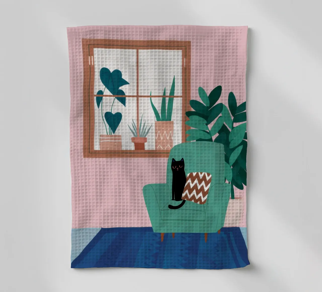 Window Reading Nook tea towel by Snow Mist