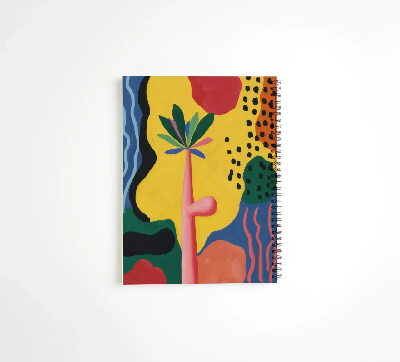 Vibrant Abstract Forms spiral notebook by Nova Glaze