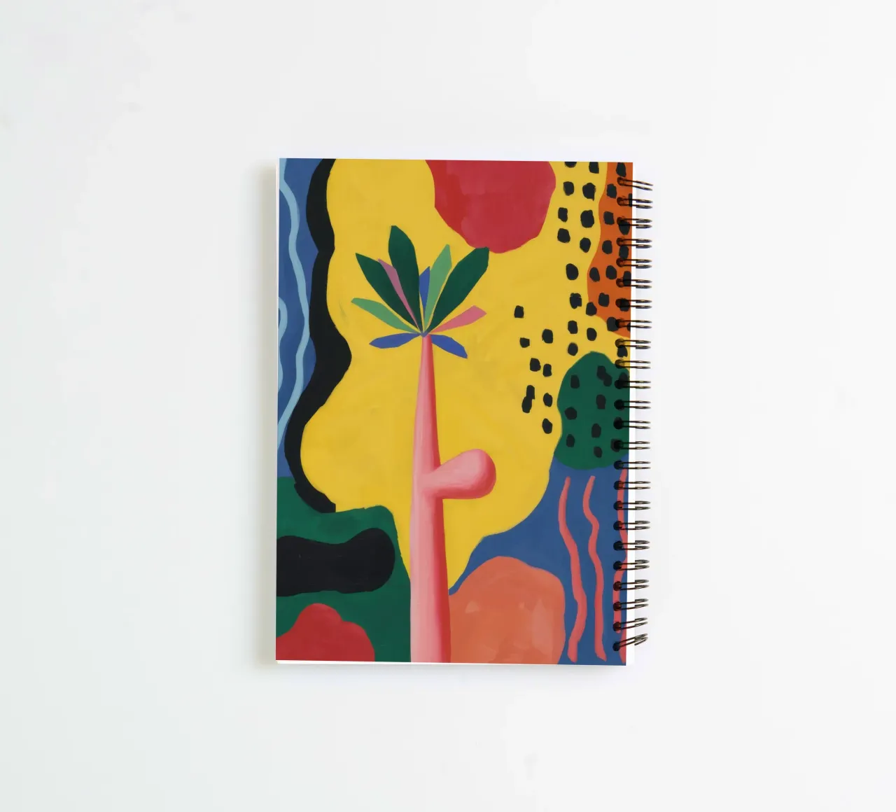 Vibrant Abstract Forms spiral notebook by Nova Glaze
