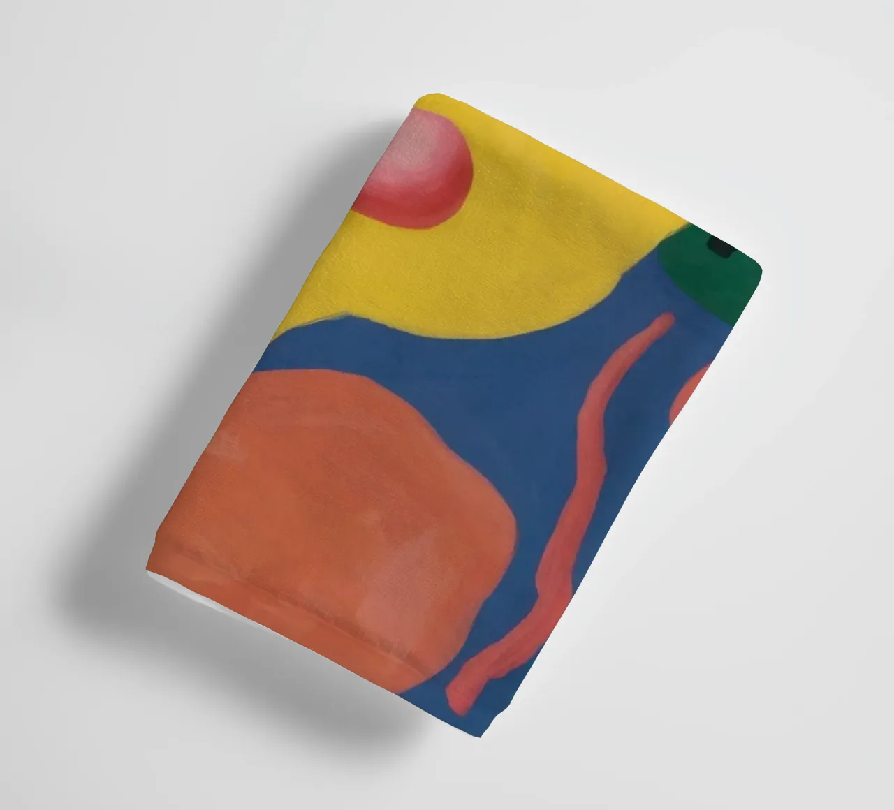 Vibrant Abstract Forms towel by Nova Glaze