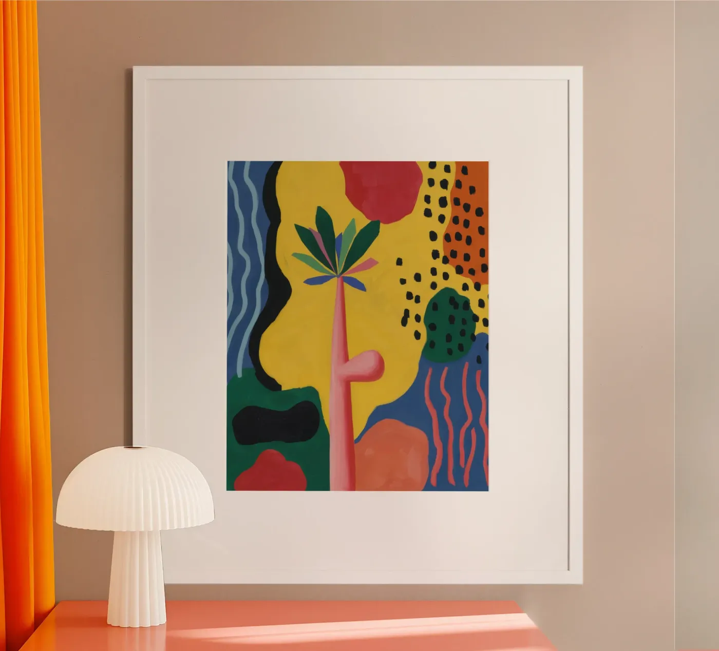 Vibrant Abstract Forms poster by Nova Glaze