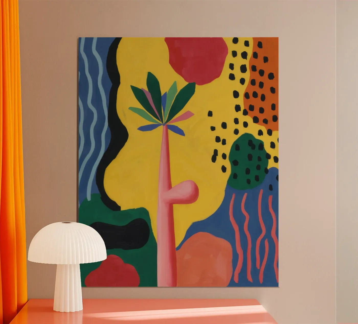 Vibrant Abstract Forms poster by Nova Glaze
