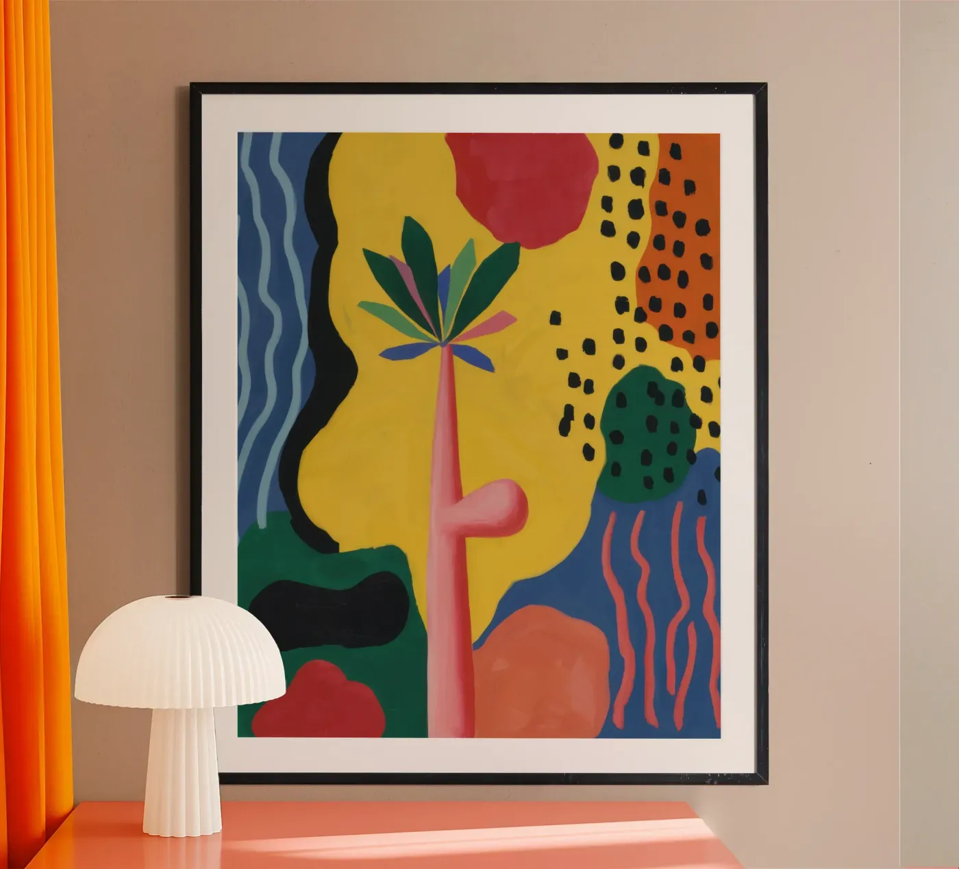 Vibrant Abstract Forms poster by Nova Glaze