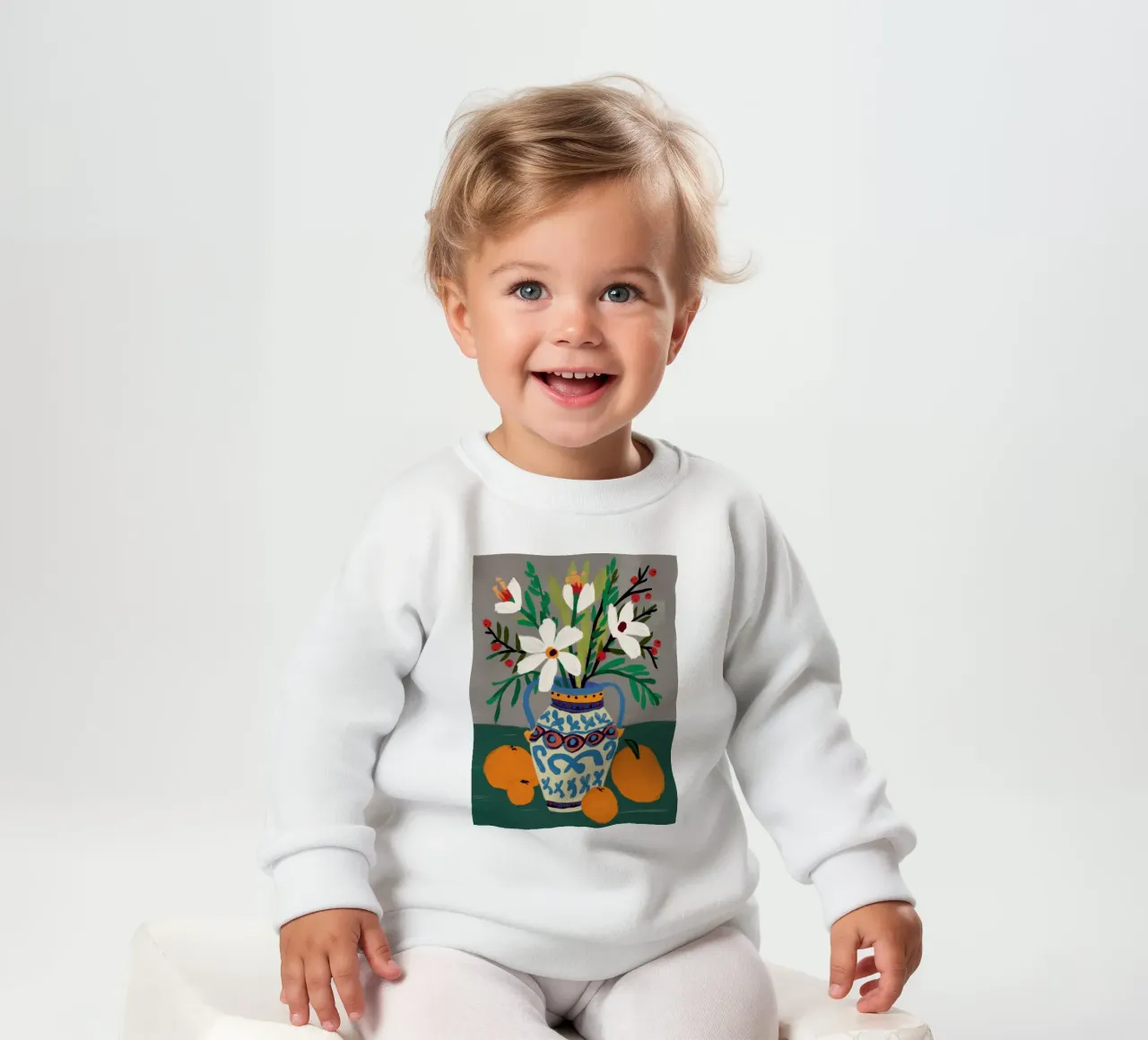 Classic Bouquet Stillness baby sweatshirt by Nova Glaze