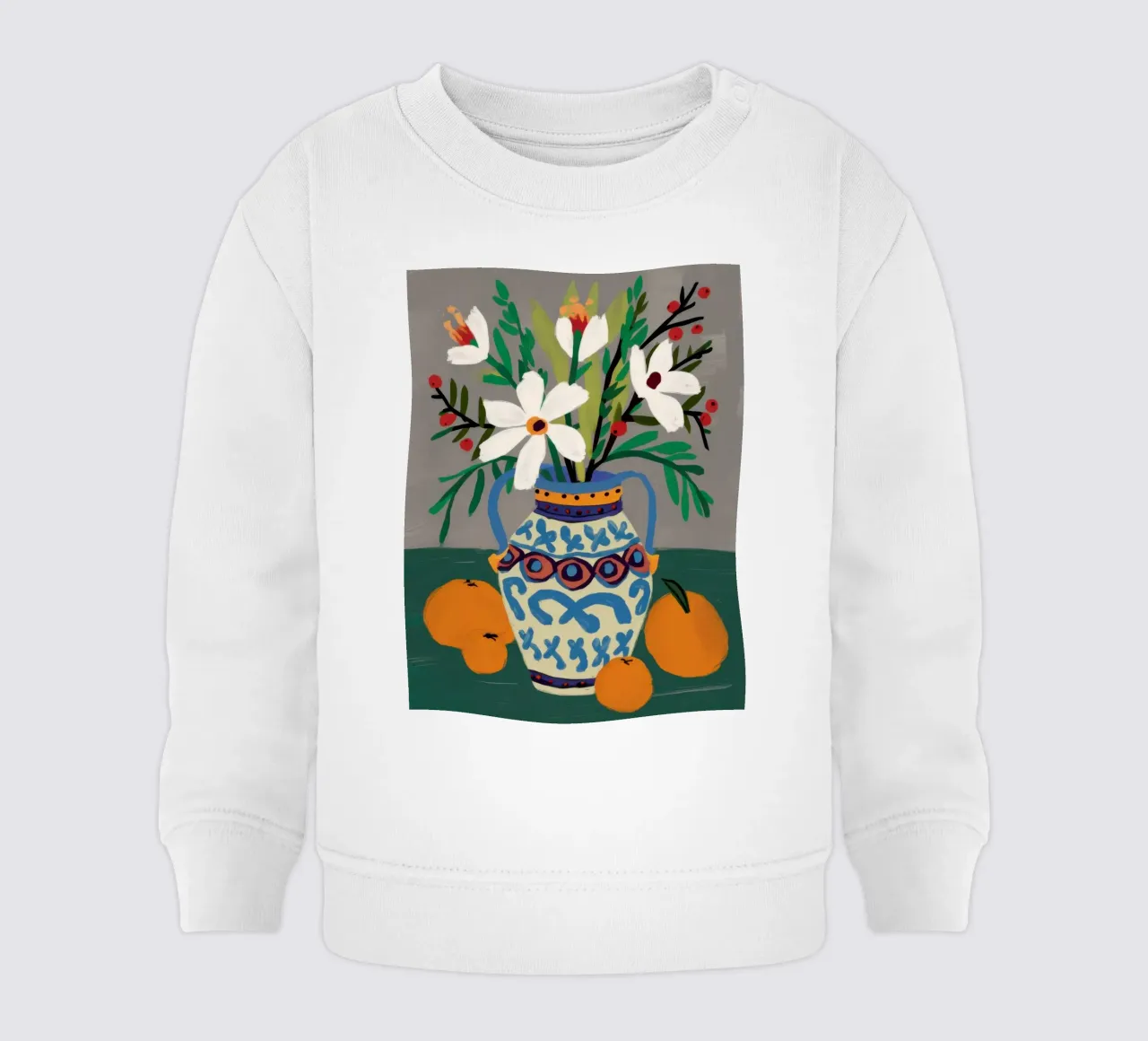 Classic Bouquet Stillness baby sweatshirt by Nova Glaze