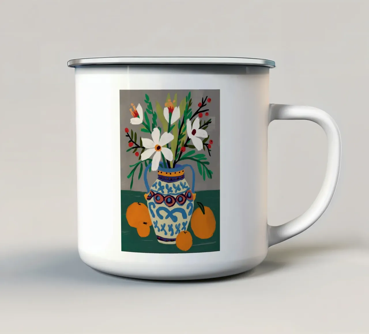 Bouquet classico Stillness tazza in smalto da Nova Glaze