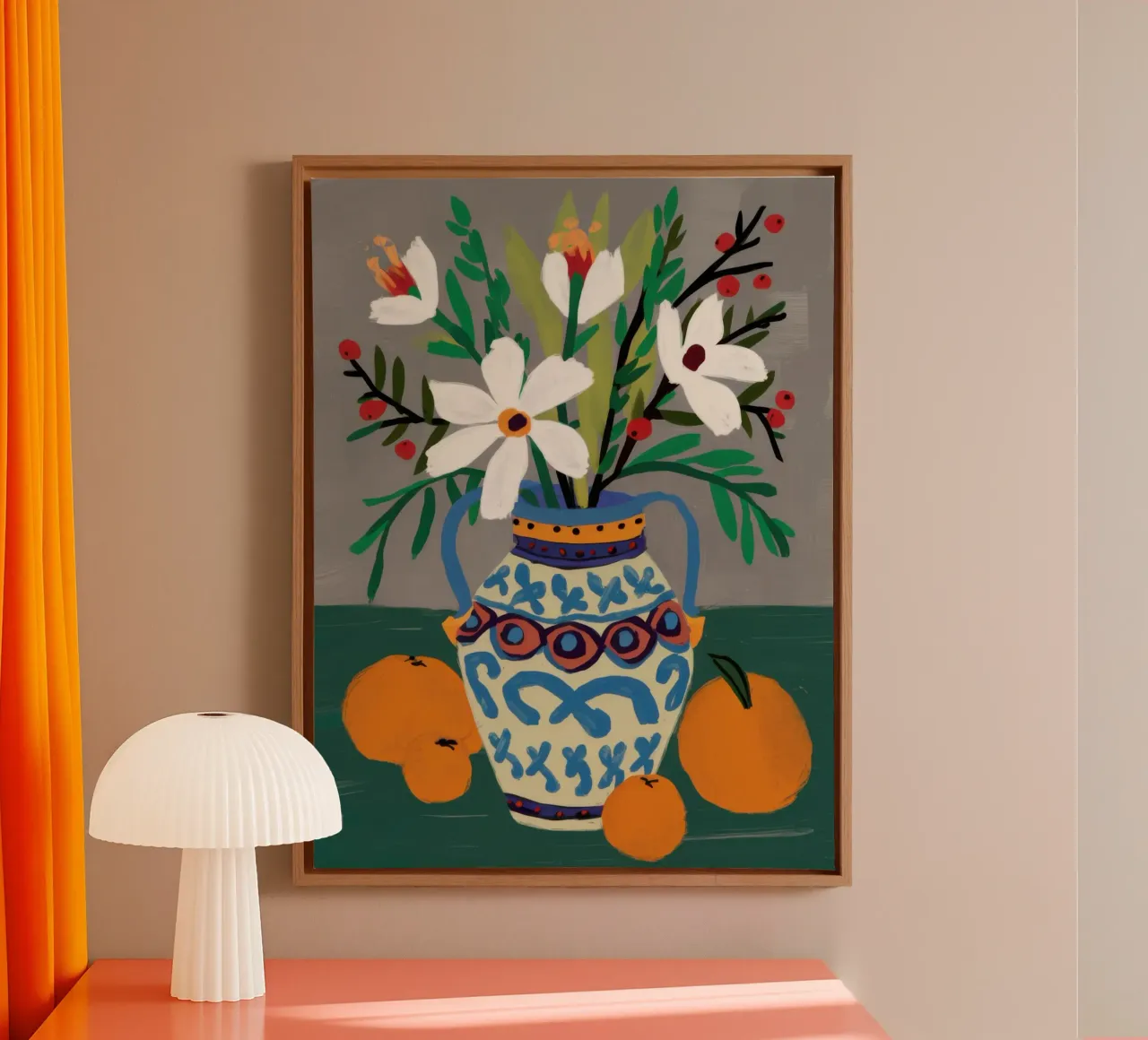 Bouquet classico Stillness tela con Cornice a cassetta da Nova Glaze
