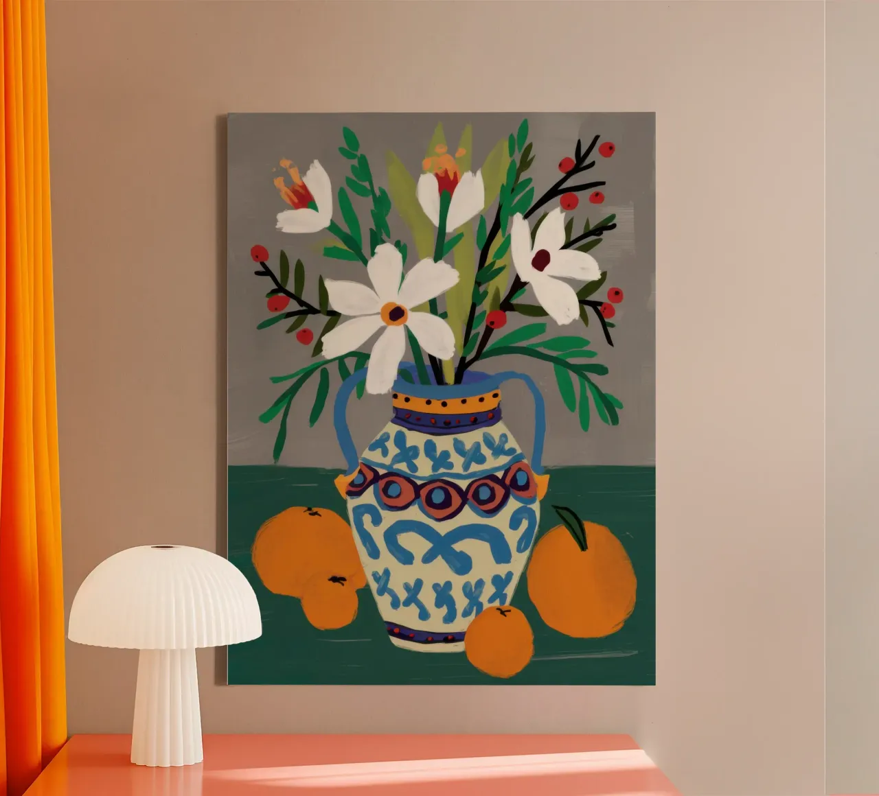 Bouquet classico Stillness tela con Cornice a cassetta da Nova Glaze