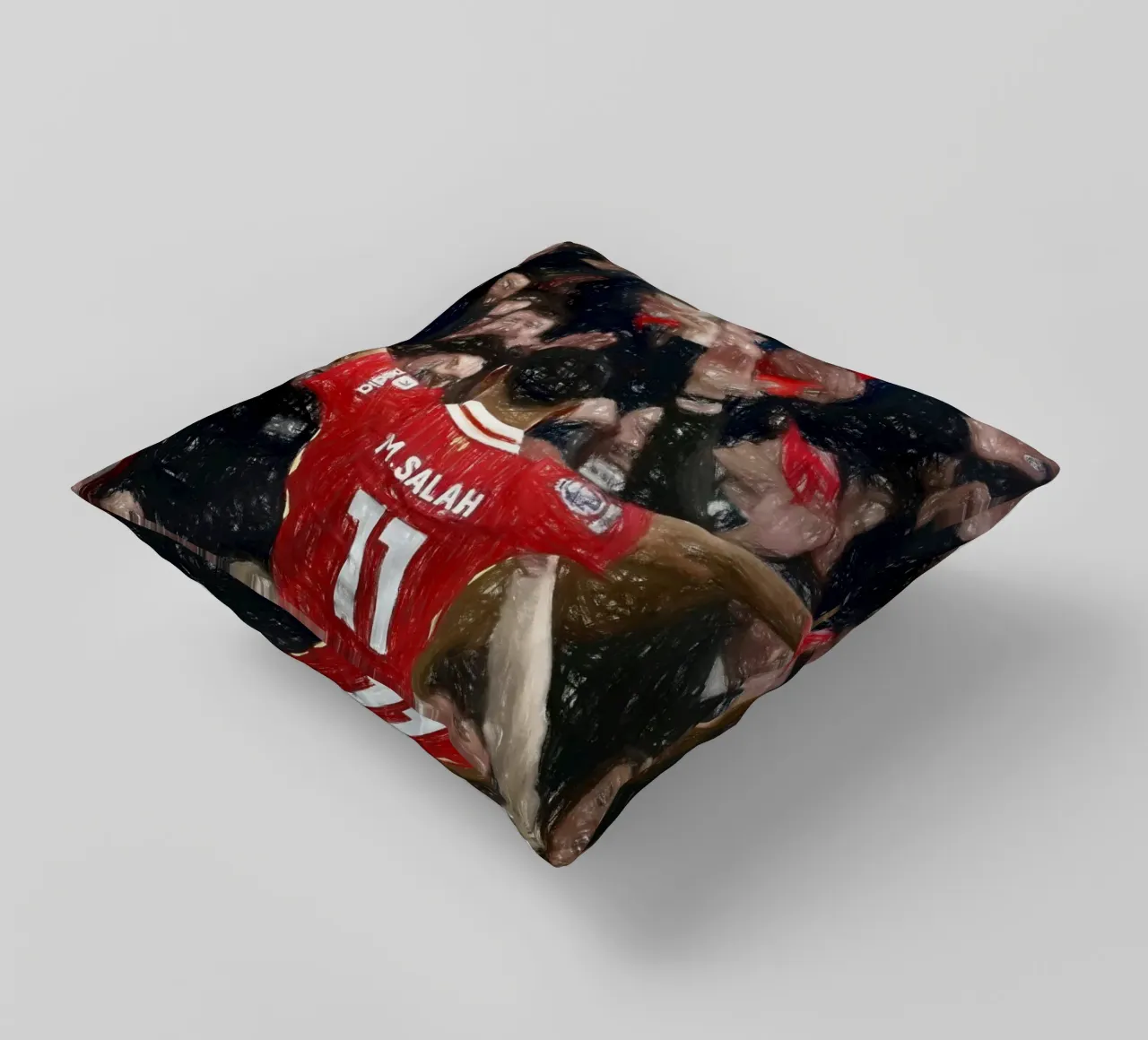 Mohamed Salah festeggia un gol cuscino da dark eagle