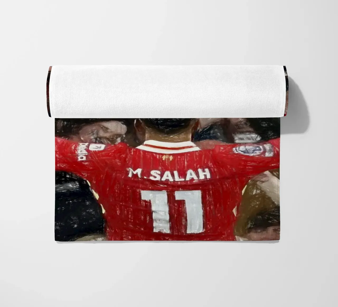 Mohamed Salah festeggia un gol telo mare da dark eagle