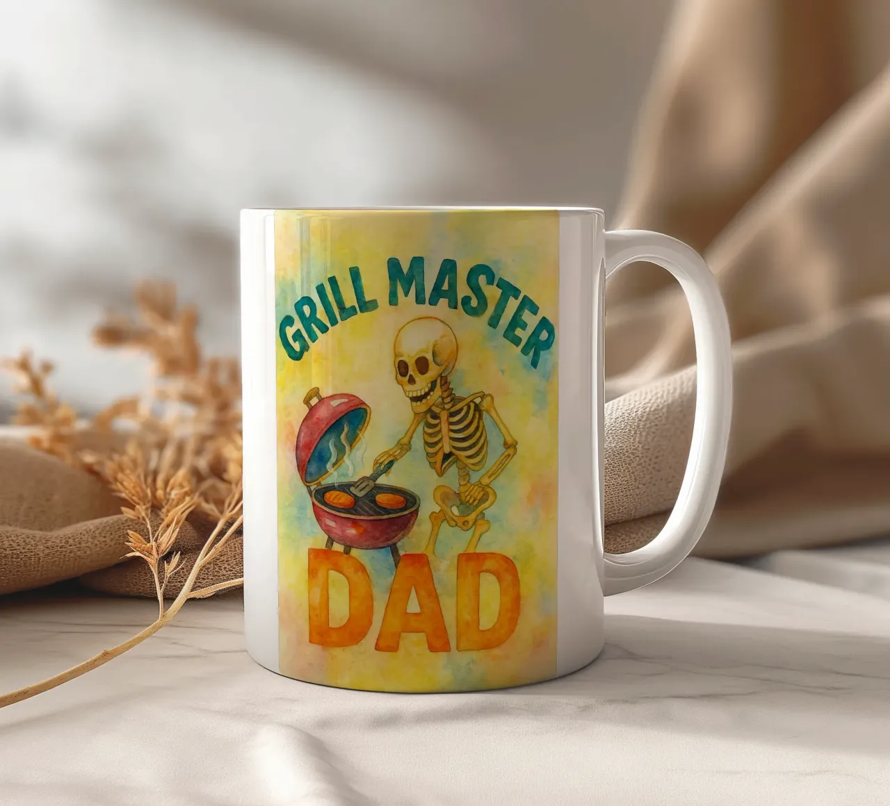grillmeester vader keramische mok van wadasx