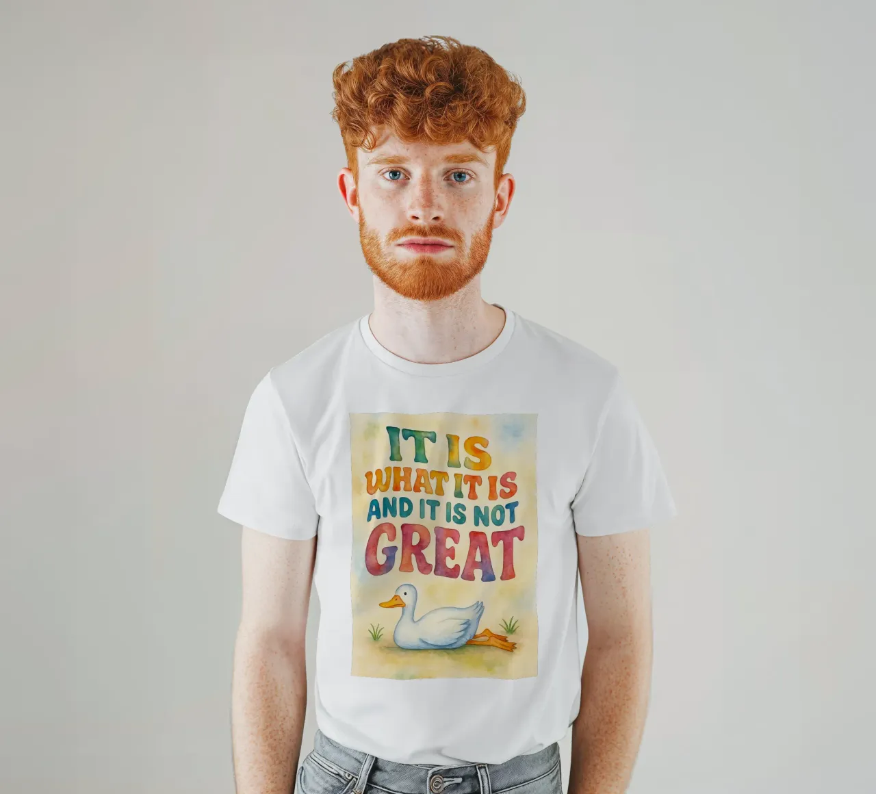 è quello che è e non è una grande oca t-shirt da wadasx
