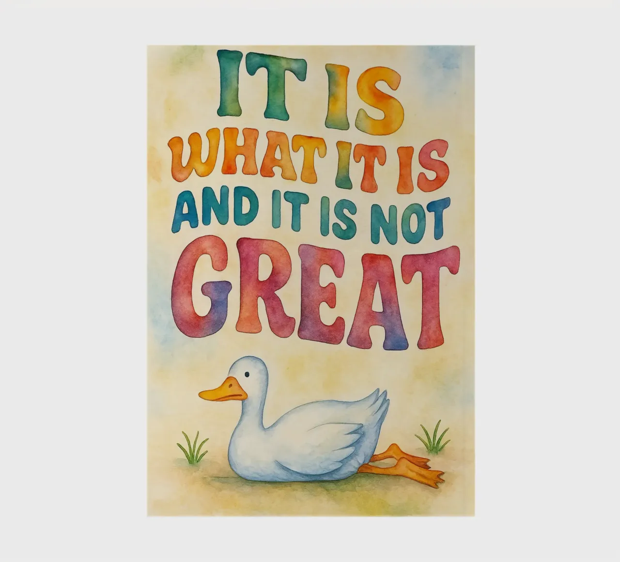 it is what it is and it is not great goose notebook by wadasx