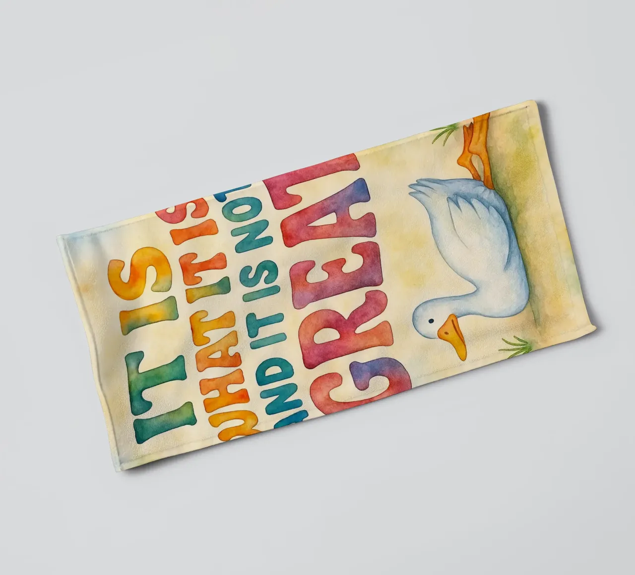 it is what it is and it is not great goose towel by wadasx