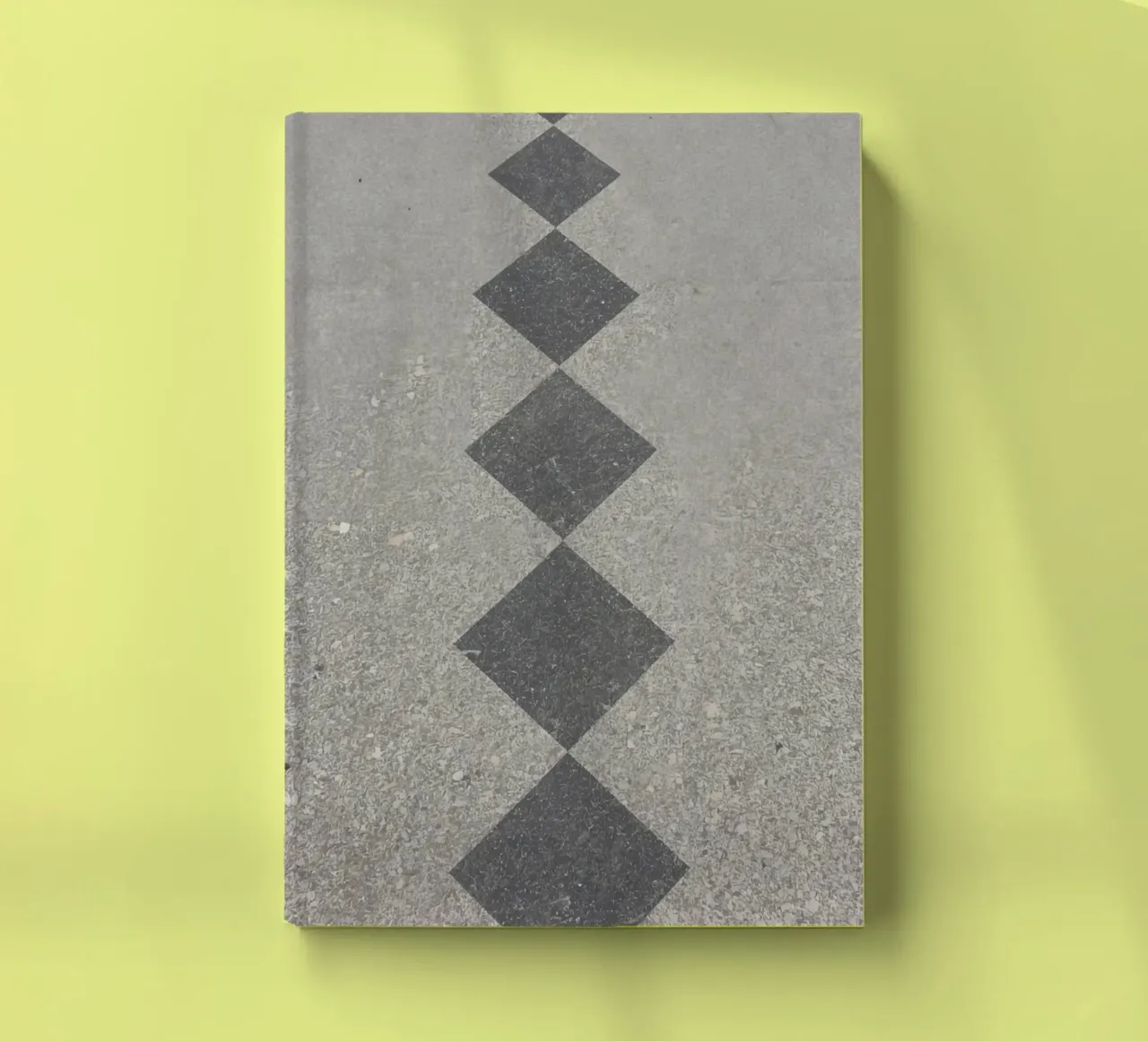 Concrete Surface with Diamond Inlay Pattern notebook by DesignDoodle