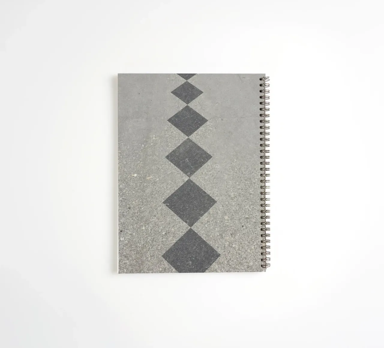 Concrete Surface with Diamond Inlay Pattern spiral notebook by DesignDoodle