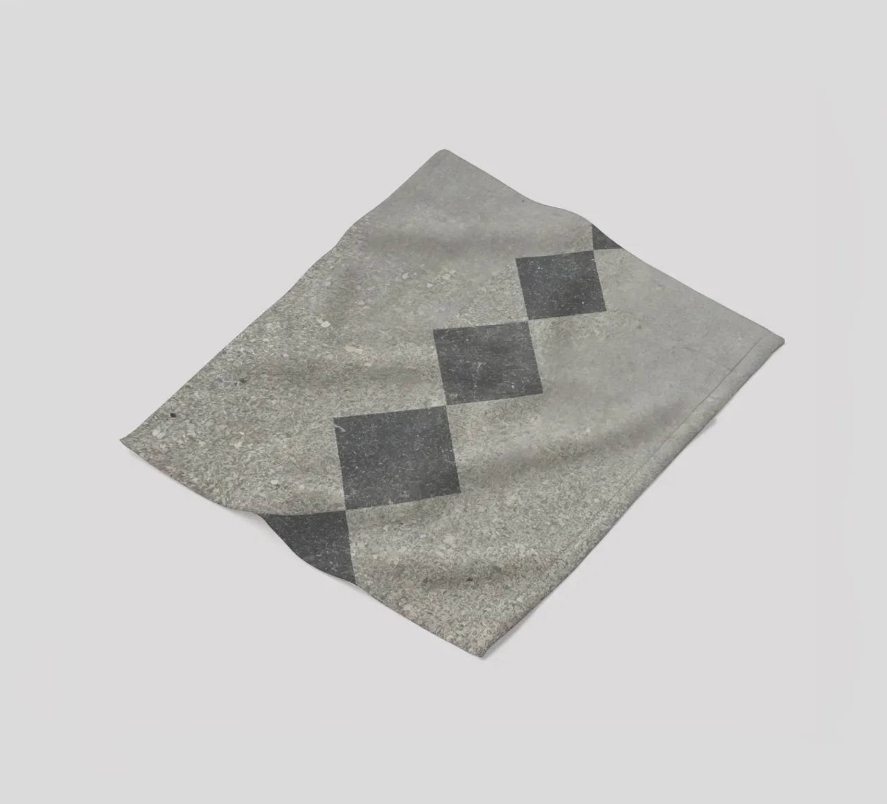 Concrete Surface with Diamond Inlay Pattern fleece blanket by DesignDoodle