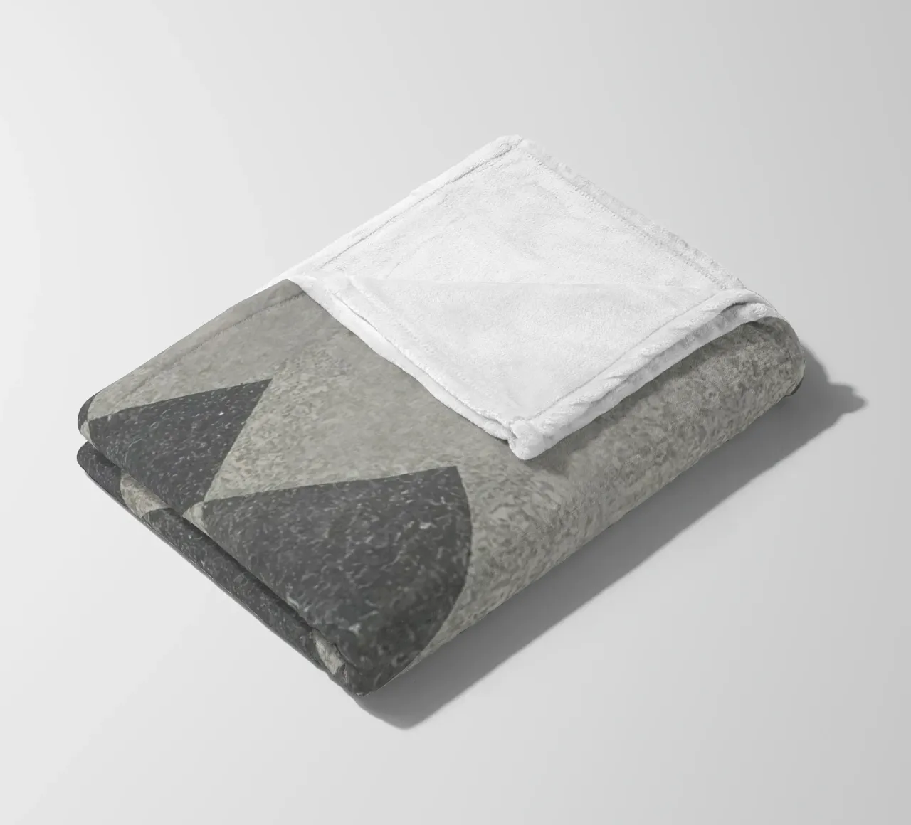 Concrete Surface with Diamond Inlay Pattern fleece blanket by DesignDoodle