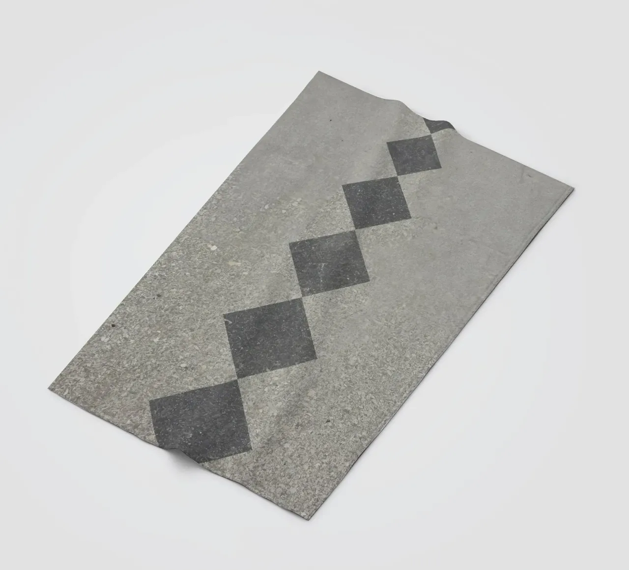 Concrete Surface with Diamond Inlay Pattern fleece blanket by DesignDoodle