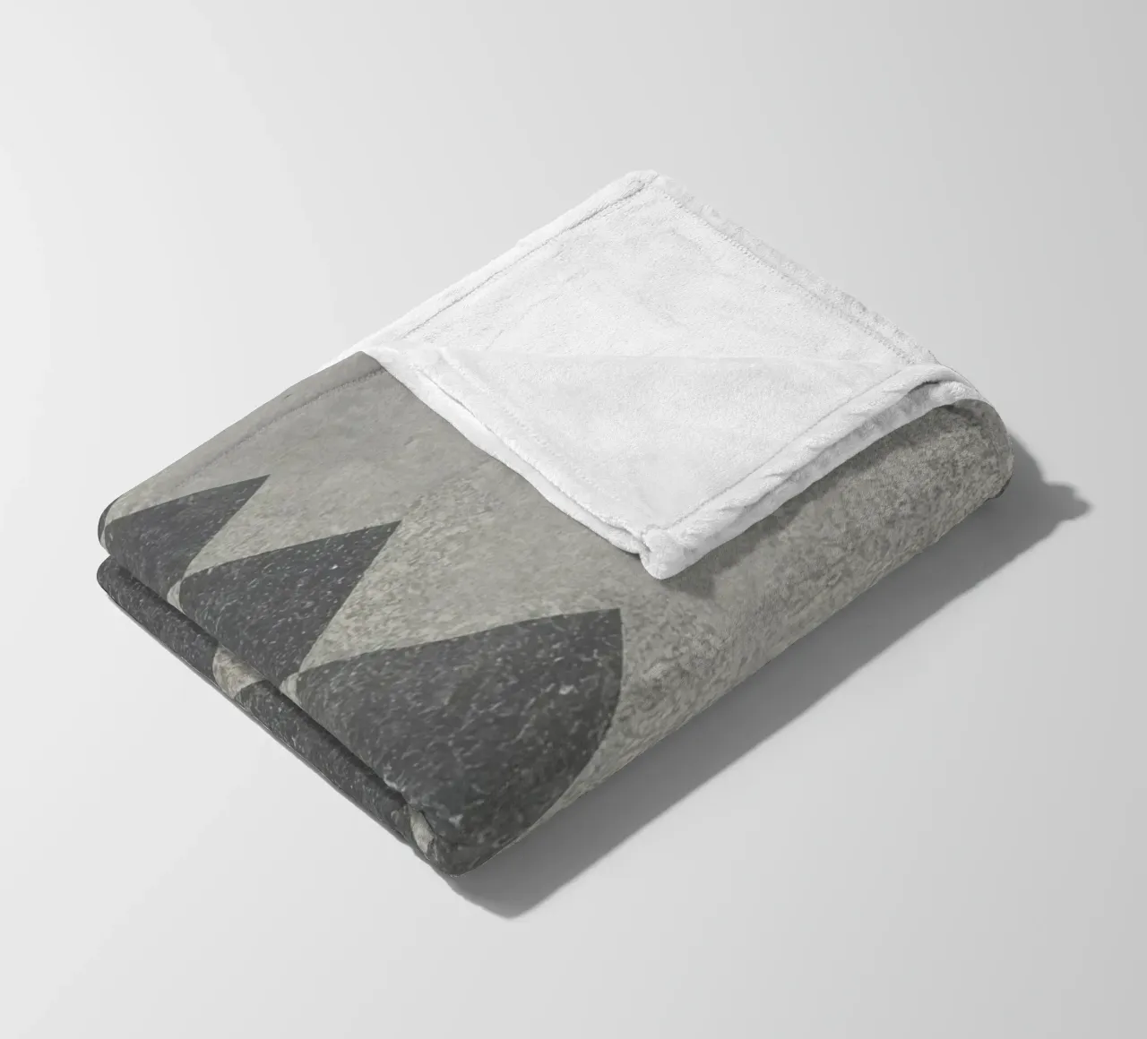 Concrete Surface with Diamond Inlay Pattern fleece blanket by DesignDoodle