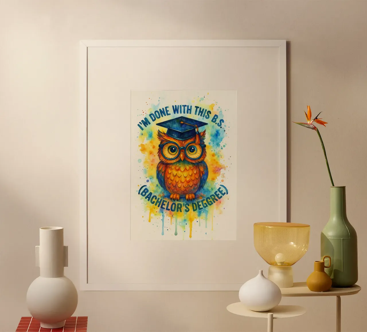diploma di baccelliere civetta poster da wadasx