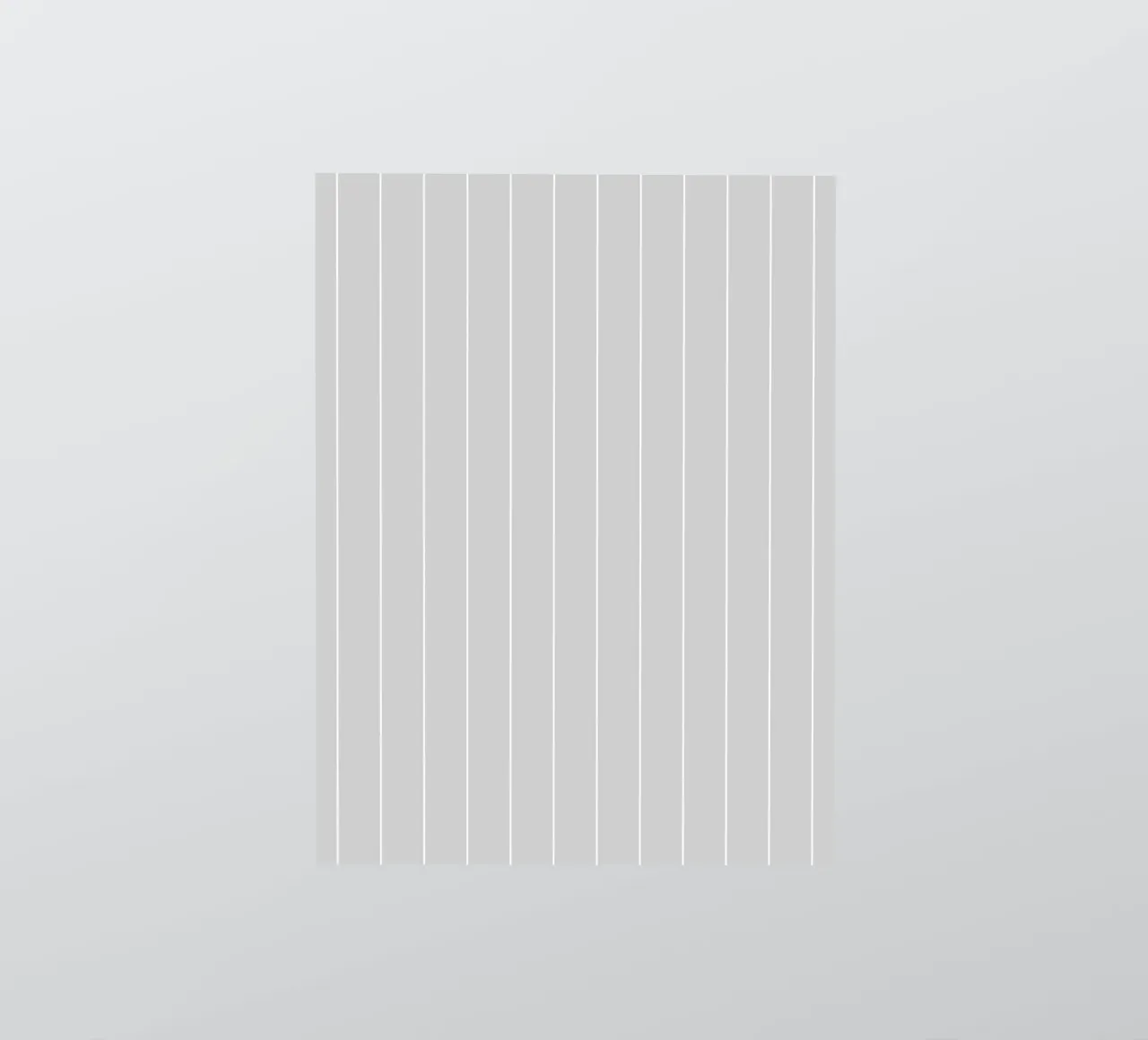 Minimal Basic Classic Stripes | White on Light Grey sticker by Beauty in Simplicity