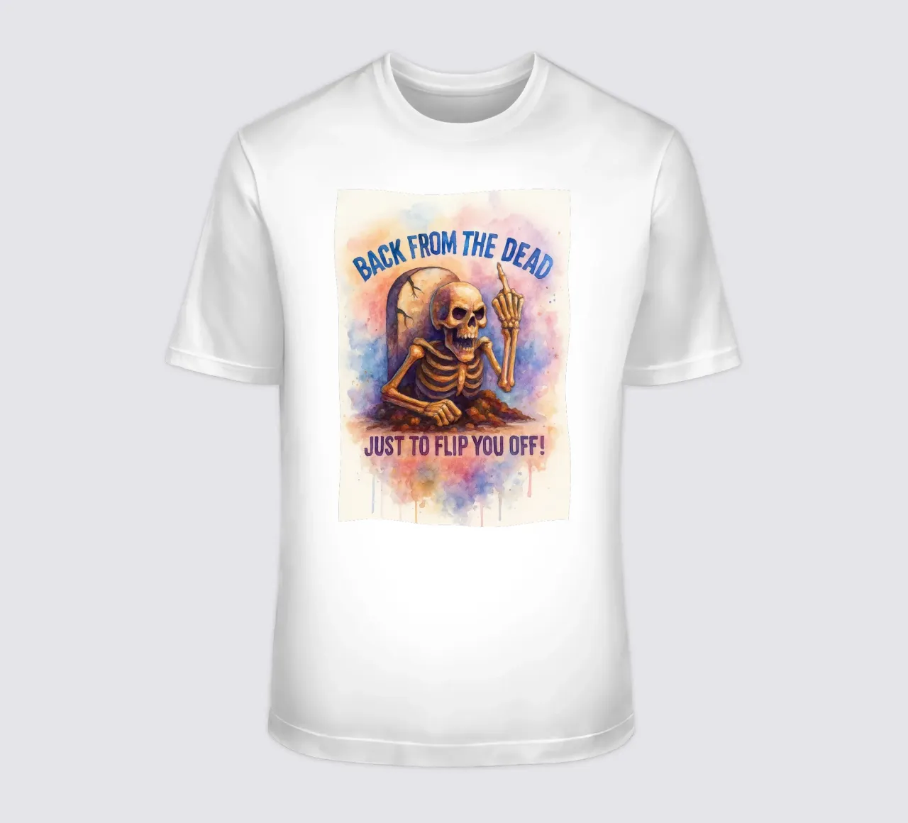 scheletro tornato dalla morte t-shirt da wadasx
