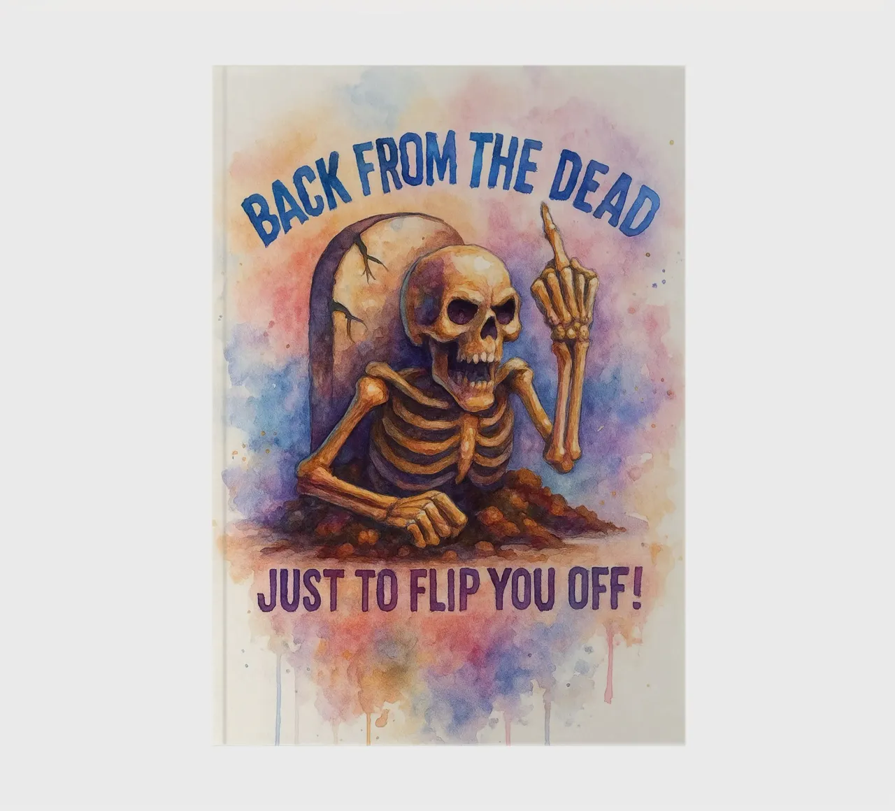 skeleton back from the dead notebook by wadasx