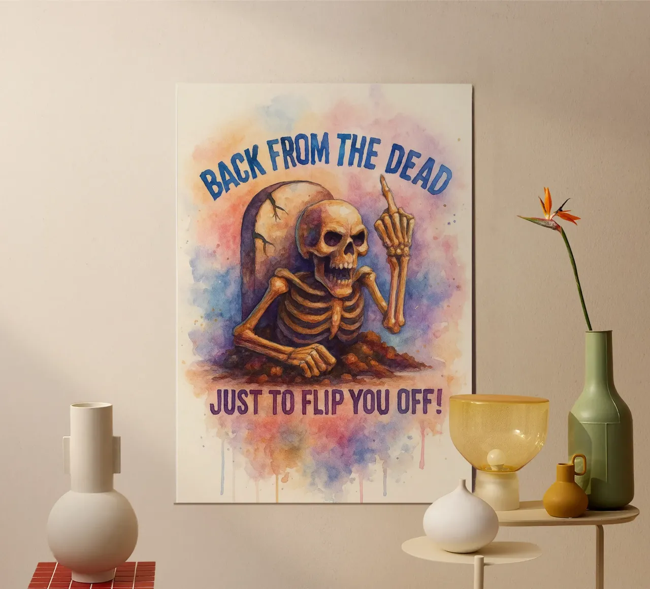 skeleton back from the dead hahnemühle by wadasx