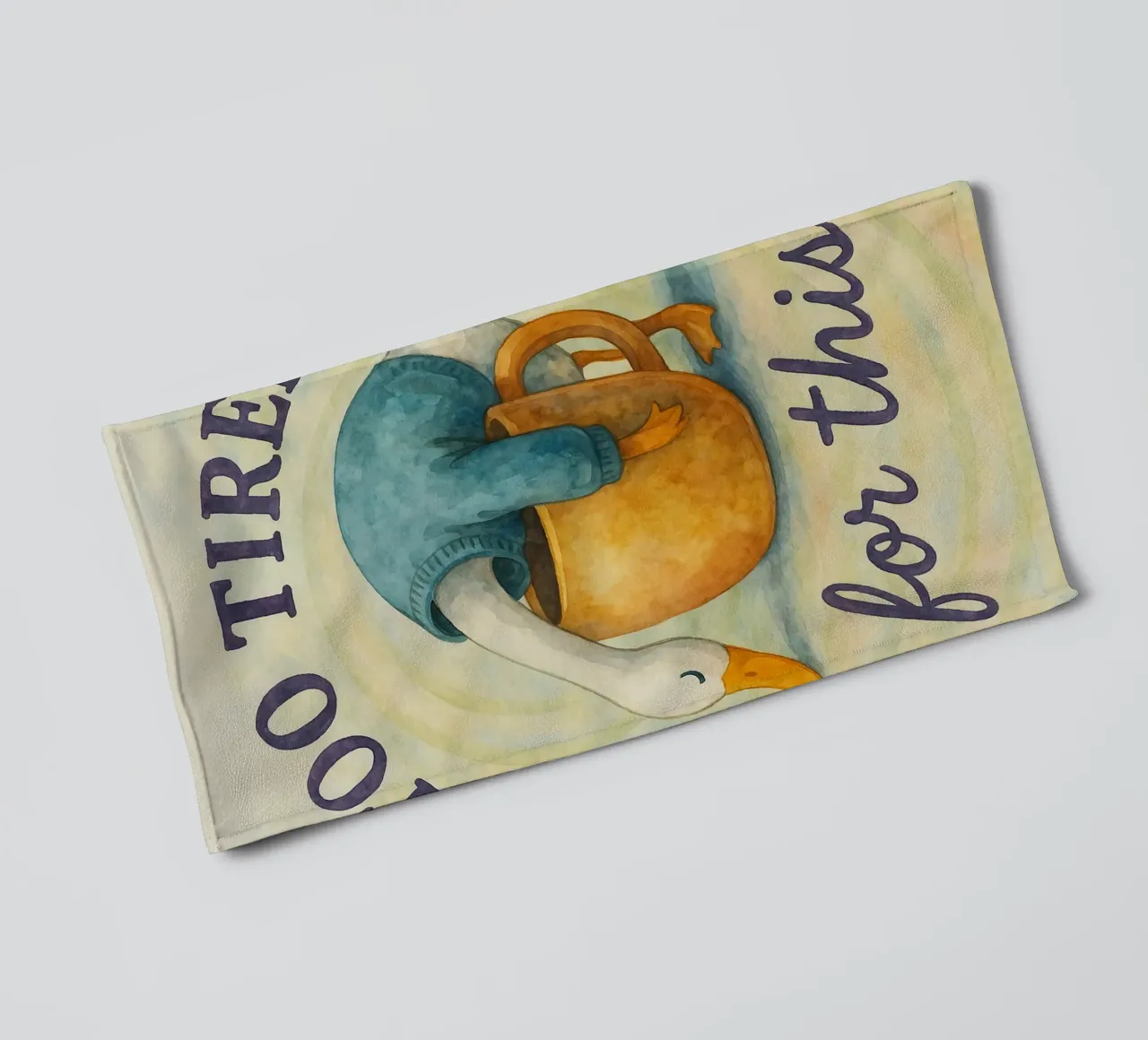 to tired for this duck towel by wadasx