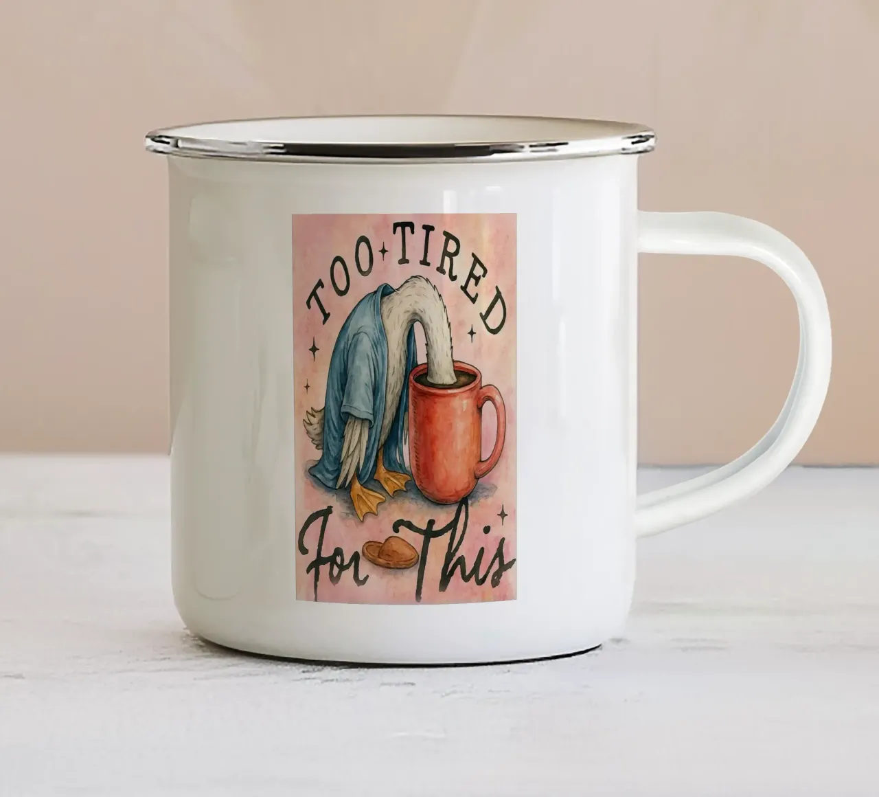 stanco per questo tazza in smalto da wadasx