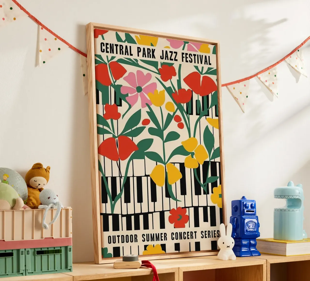 Parco Jazz Fest tela con Cornice a cassetta da cosmos studio