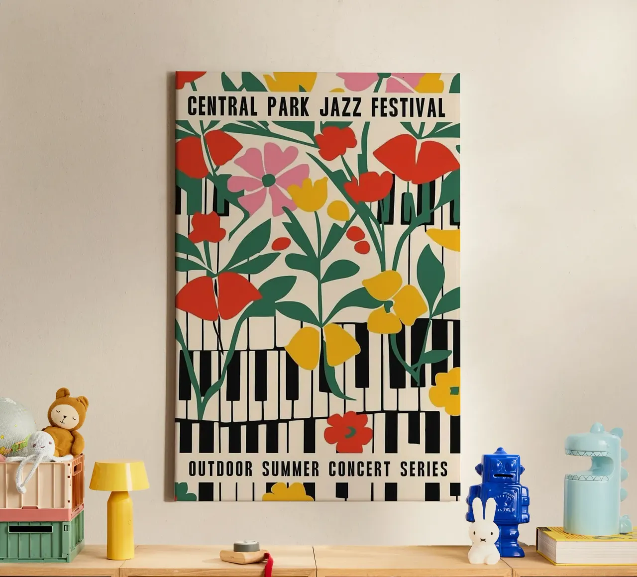 Parco Jazz Fest tela con Cornice a cassetta da cosmos studio
