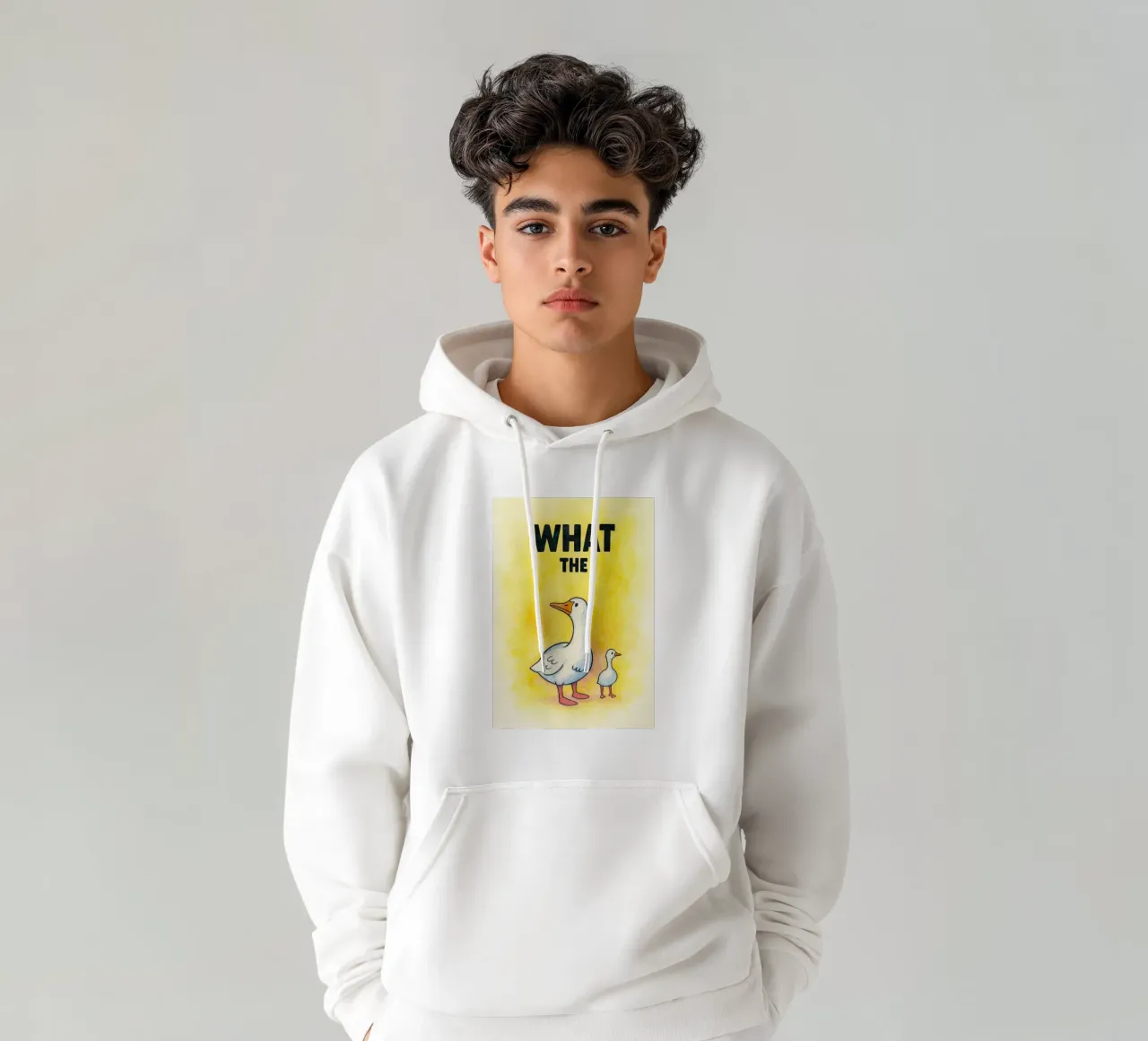 che anatra felpa con cappuccio da wadasx