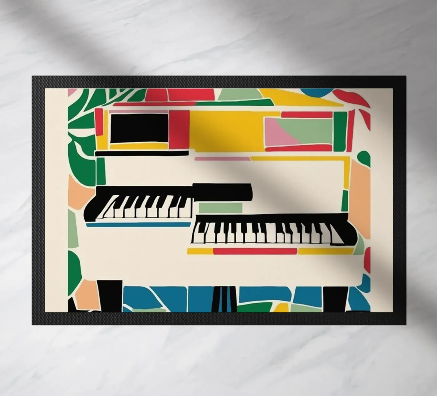 Jazz Symphony doormat by cosmos studio