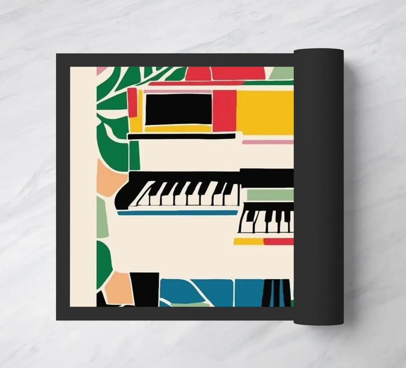 Jazz Symphony doormat by cosmos studio