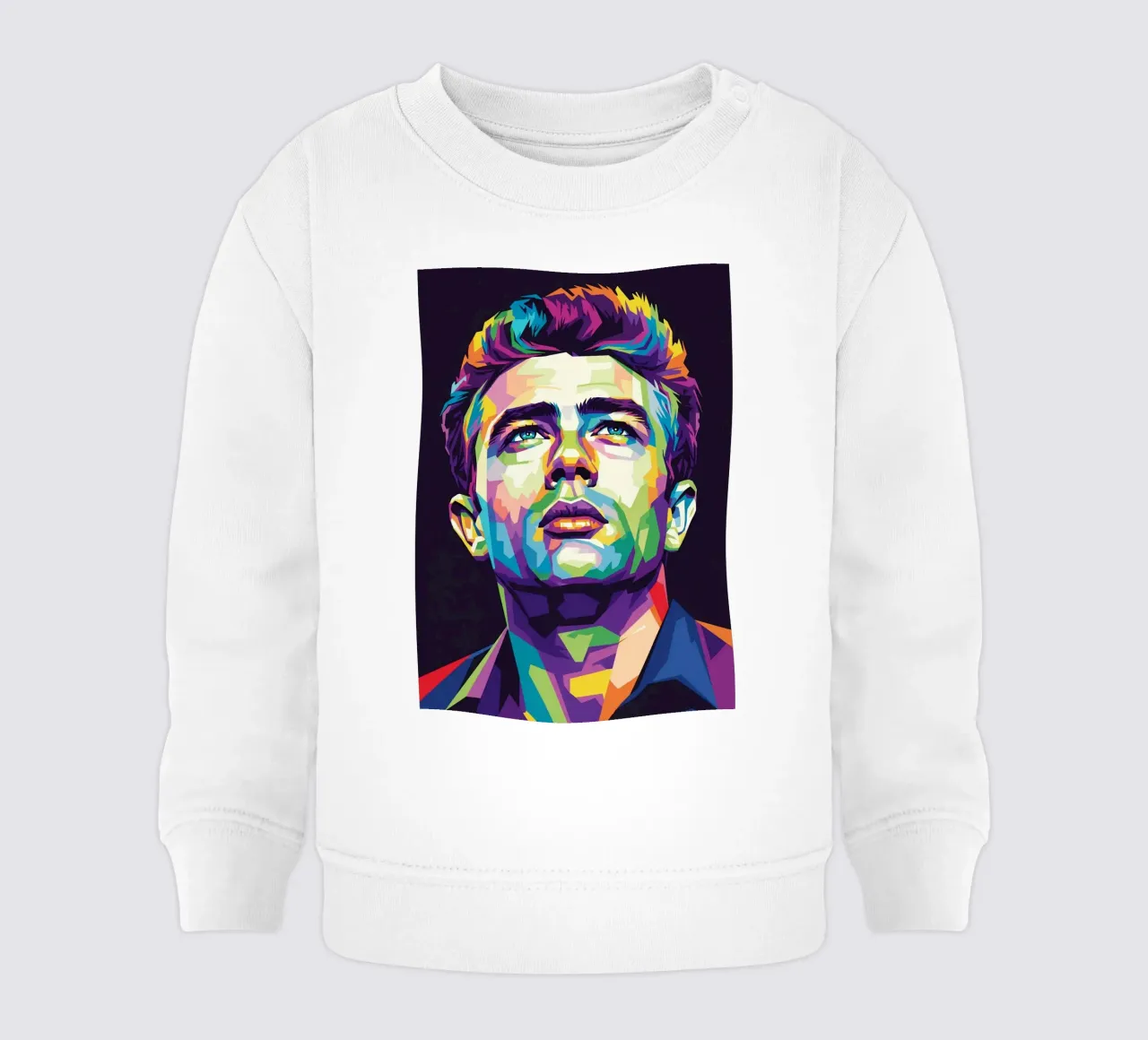 James Dean ritratto pop art #1 felpa neonato da Hantamrata