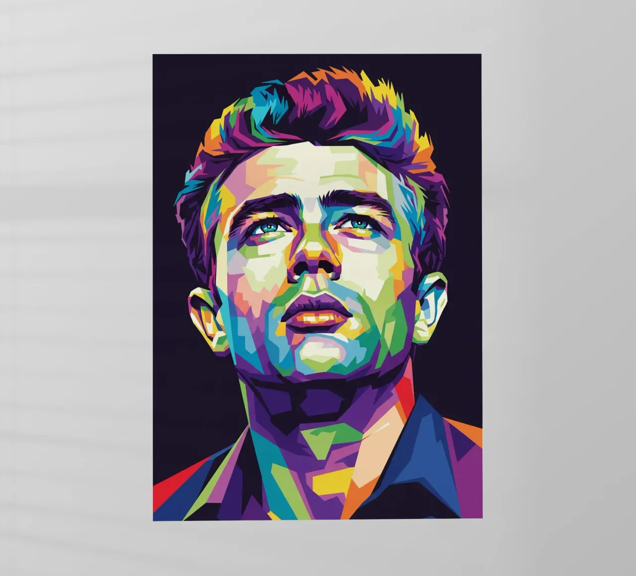 James Dean ritratto pop art #1 pellicola backlit da Hantamrata