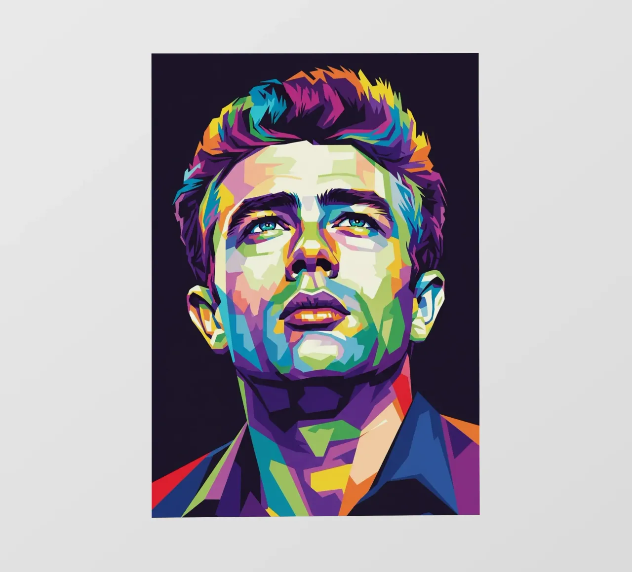 James Dean ritratto pop art #1 pellicola backlit da Hantamrata